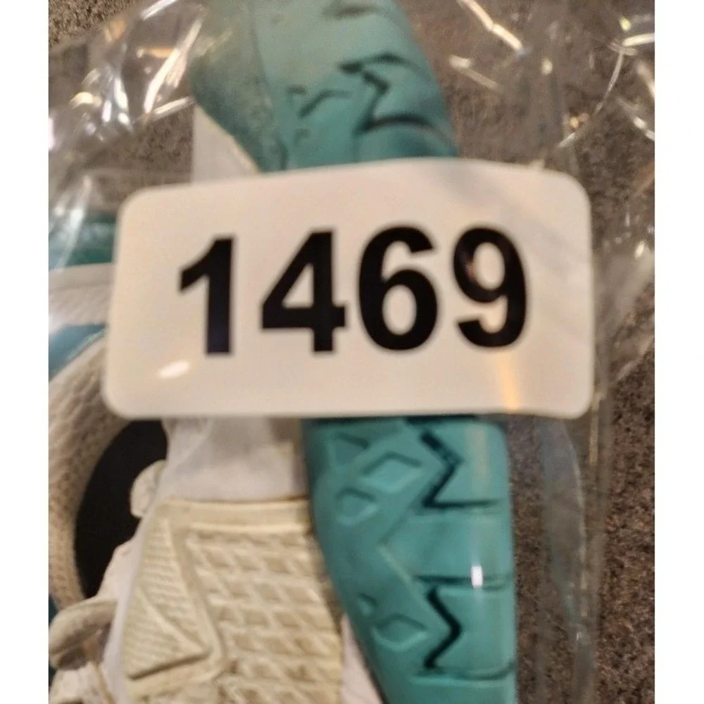 Asics GEL-Challenger Shoes Womens Size 9‎ White Teal Tennis Sneakers 1042A041